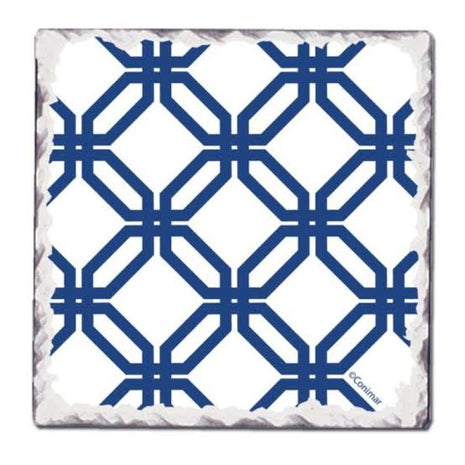 Square Drink Coaster - Indigo 3
