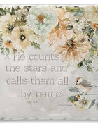 Square Drink Coaster - Psalm 147:4