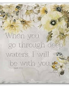 Square Drink Coaster - Isaiah 43:2