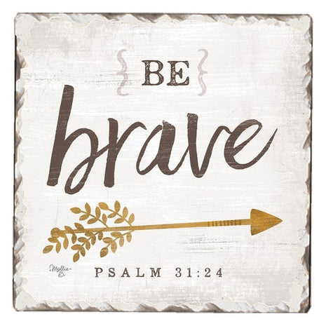 Square Drink Coaster - Be Brave