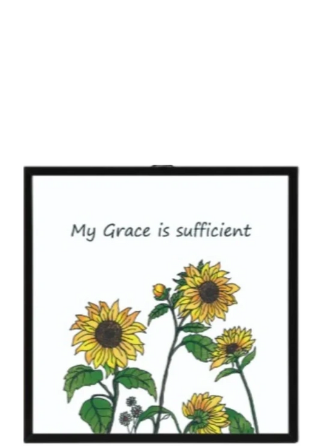 Stained Glass Window Art - My Grace Is Sufficient