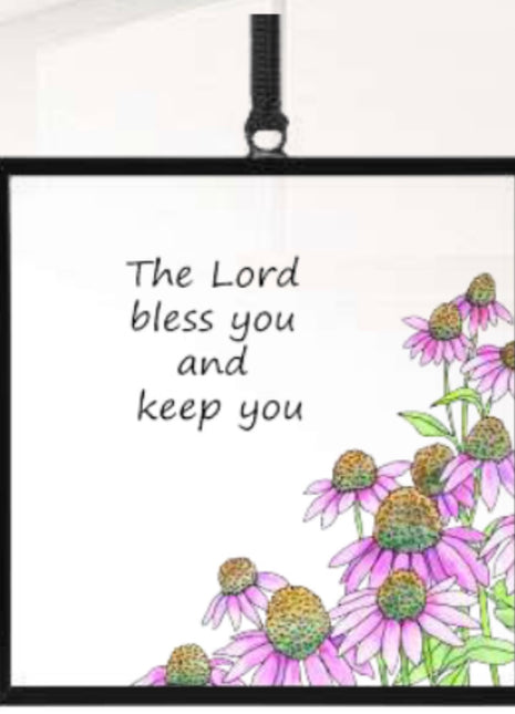 Stained Glass Window Art - The Lord Bless You