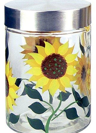 Sunflower Round Storage Jar Set Of 3