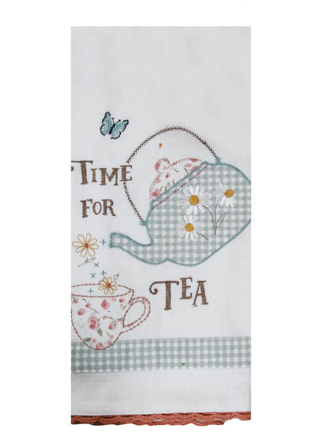 Cottage Core Time for Tea Towel