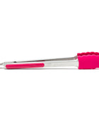 12-Inch Silicone Locking Tongs - Raspberry