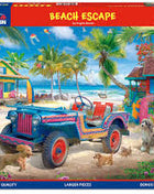 Beach Escape - 1000 Piece Puzzle Larger Pieces