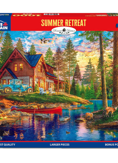 Summer Retreat - 1000 Piece Puzzle Larger Pieces