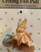 Shells ceiling fan pull charm