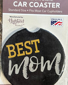 Ceramic Car Coasters - Best Mom