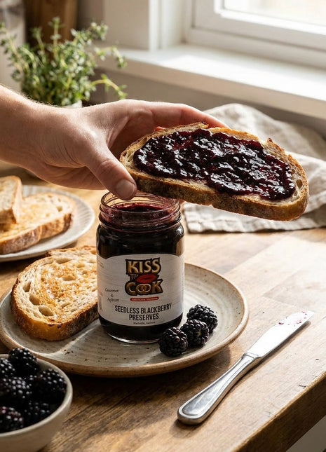 Kiss the Cook Seedless Blackberry Preserves