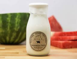 Milk Bottle Candle Watermelon Patch soy candle