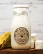 Milk Bottle Candle Banana Marshmallow soy candle