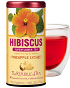 The Republic of Tea Organic Hibiscus Pineapple Lychee Superflower Tea