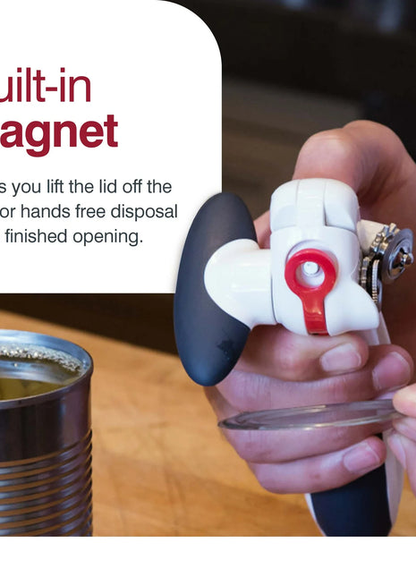 Zyliss Lock and Lift Can Opener with magnetic lid lifter