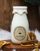 Milk Bottle Candle Cozy Cottage (Orange & Cinnamon)
