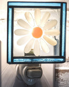 Stained Glass Night Light | Daisy Blue Trim J Devlin