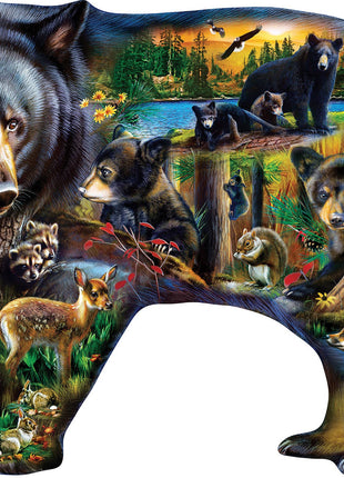 Contours - Wildlife of the Woods 1000 Piece Shaped Puzzle