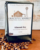 Graceful Market Almond Joy Amaretto Coffee | Chocolate, Coconut & Amaretto Flavored Medium Roast Coffee | Whole Bean or Ground | 12 oz Bag