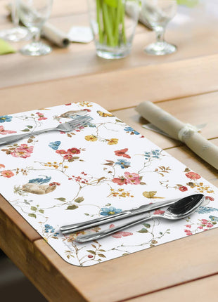 "Countryside Roosters" Reversible Plastic Placemat