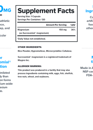 Sucrosomial® Magnesium Essential Mineral Supplement - 120 Servings