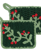 Winterberry Christmas Crochet Sponges Set of 2