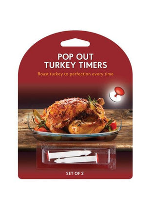 HIC Kitchen Roasting Pop-Out Timers For Roasting Turkey, Set of 2
