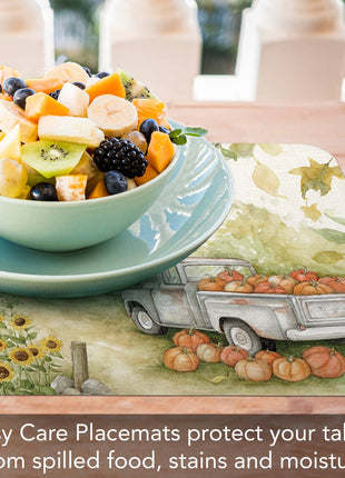 Pumpkin Farm Reversible Rectangular Plastic Placemat