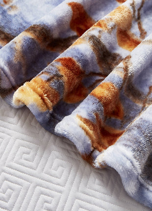 Whitetail Buck Deer Faux Fur Plush Throw Blanket