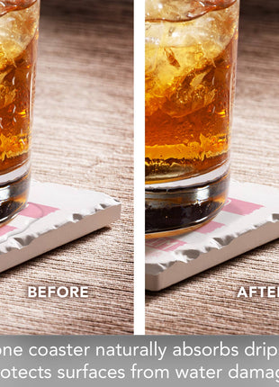 All Things Single Absorbent Tumbled Tile Coaster