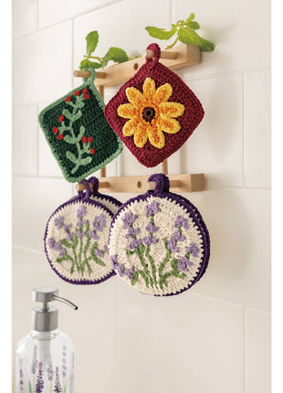 Winterberry Christmas Crochet Sponges Set of 2