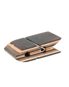 4-inch natural pakka wood bag clip