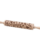 Large Floral Embossing Rolling Pin