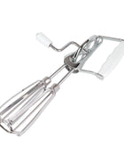 Fox Run Stainless Steel Manual Hand Mixer, White, 10