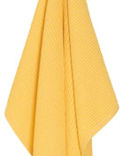 Ripple Lemon Yellow Turkish Cotton Dishtowel