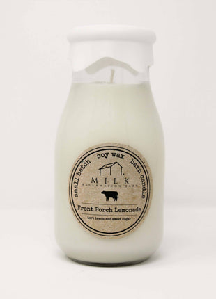 Milk Bottle Candle Front Porch Lemonade