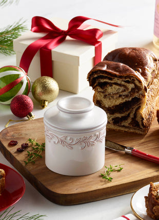 The Original Butter Bell® Crock - Antique White Linen