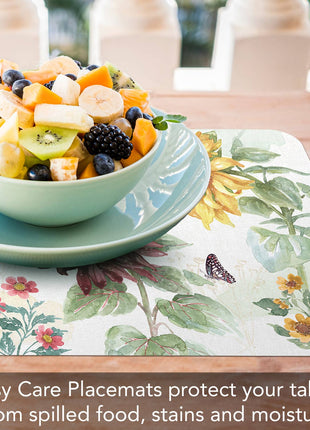 Sunflower Splendor Reversible Rectangular Plastic Placemat