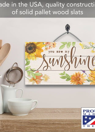 You Are My Sunshine Decorative Slatted Pallet Wood Sign