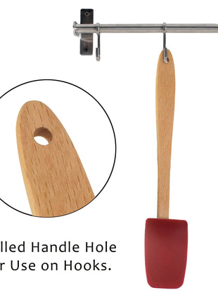 Mini Spoon/Spatula Silicone Red