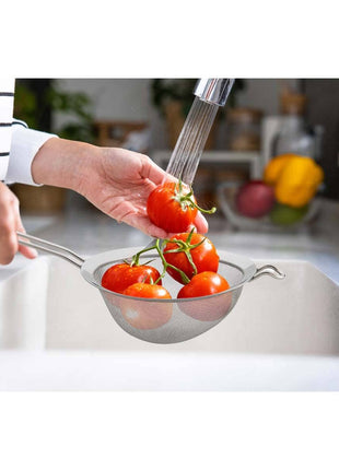 HIC Kitchen Double Mesh Strainer, 7in