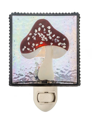 Stained Glass Mushroom Night Light | J Devlin Glass Art