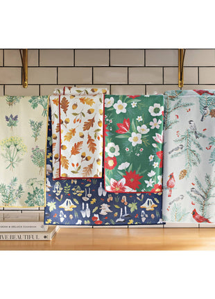 Amaryllis Christmas Recycled Microfibre Dishtowel