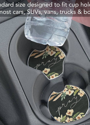 Pray Stone Car Coaster, Single Pack