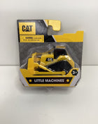 CAT Little Machines yellow mini bulldozer toy in retail packaging, item 82243