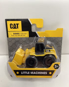 CAT Little Machines yellow mini wheel loader toy in retail packaging