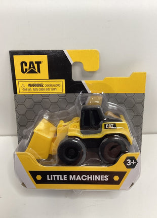 CAT Little Machines yellow mini wheel loader toy in retail packaging