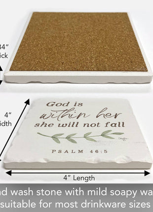 Within Her Stone Tile Coaster