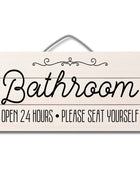 Seat Yourself Decorative Pallet Wood Sign, 12 x 6