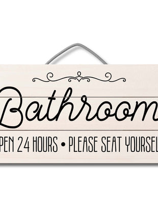 Seat Yourself Decorative Pallet Wood Sign, 12 x 6