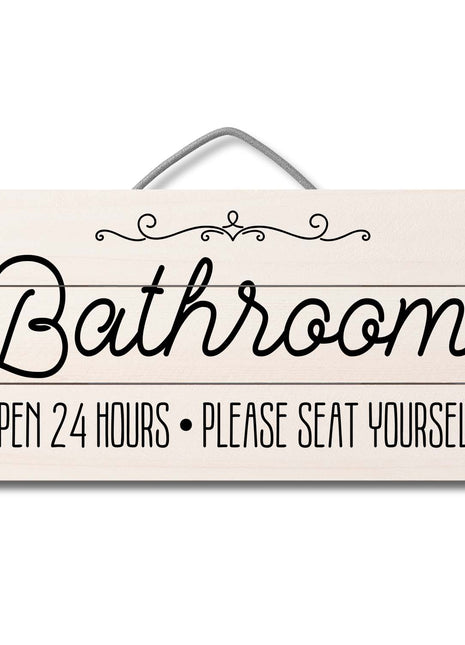 Seat Yourself Decorative Pallet Wood Sign, 12 x 6